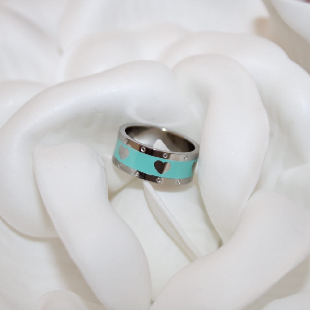 Tiffany Inspired Titanium Steel Ring